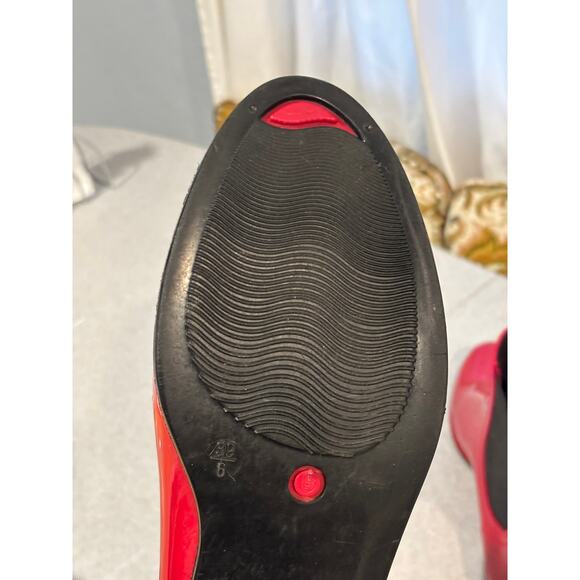 Pre-loved Red Women's ankle rain booties Size 9 - Picture 10 of 12